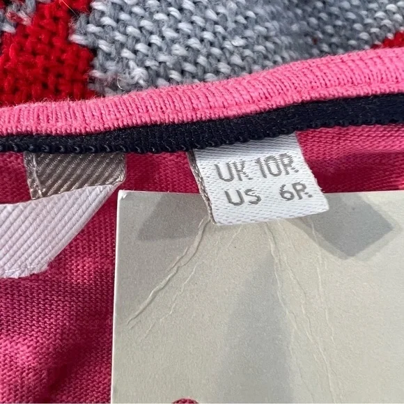 Boden Tanya Embroidered Short Sleeve Jersey Dress Pink Navy Blue - Picture 13 of 13